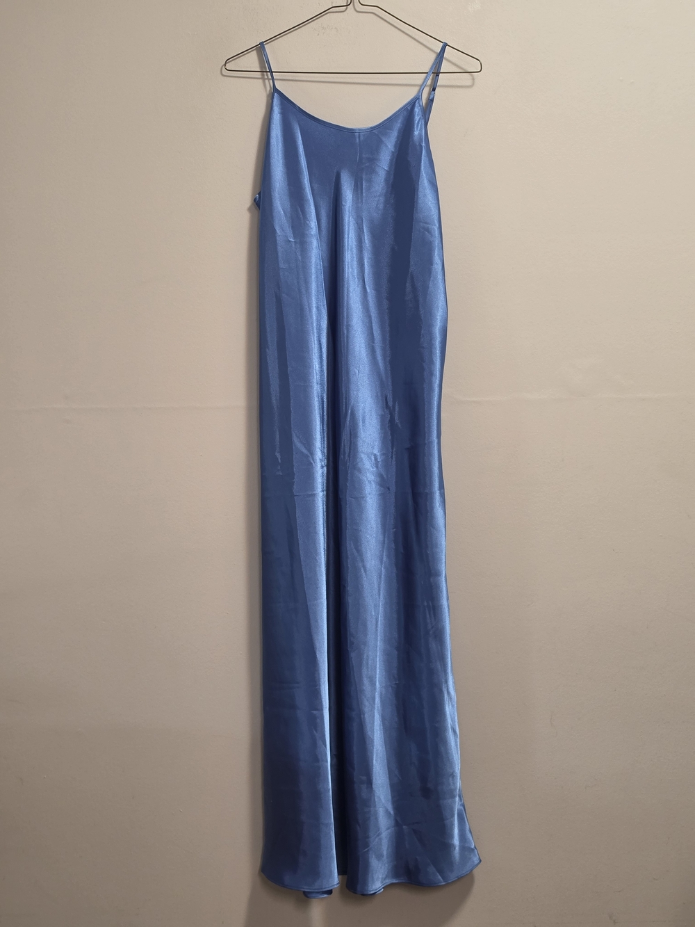 Vintage Jessica Silky Light Blue Slip Dress